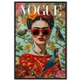thumbnail image 1 of Birds and Icon Floral Canvas Iconic Portraits by Art Remedy, Black Frame, 10 x 15, 1 of 7