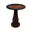 thumbnail image 1 of Birds and Beyond 24-Inch Freestanding Lightweight Fiber Clay Pedestal Birdbath, 1 of 11