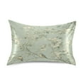 thumbnail image 1 of Birds in Bloom Satin Pillowcase 20''x30'' Double-Sided Print Soft Wrinkle Resistant, 1 of 9