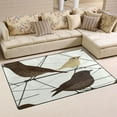 thumbnail image 1 of Birds in Geometry Soft Polyester Area Rug 31''x20'', Non Slip, Memory Foam, Water Absorbent, 1 of 7