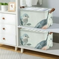 Birds in Leaves Foldable Storage Large Fabric Storage Baskets Organizer