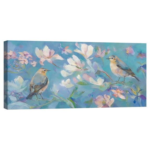 Birds in Magnolia by Sarah Simpson Canvas Art Print