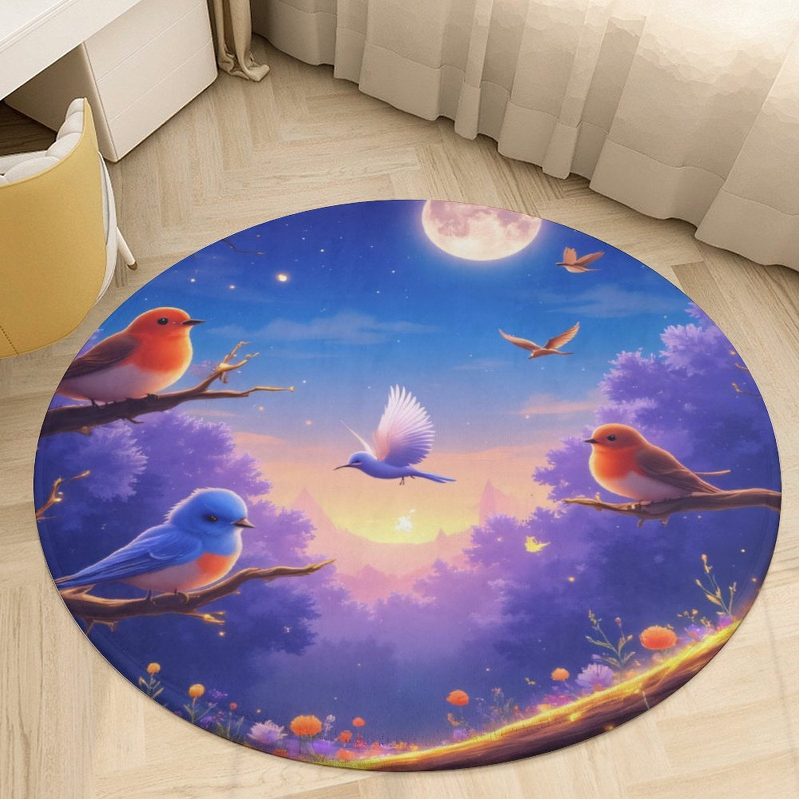 Moonlit Horizon Round Carpet NCU0PT9874