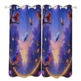 thumbnail image 1 of Birds in Moonlit Forest Study Room Living Kitchen Bedroom For Blackout Curtain Printed 2 Panels, 1 of 6