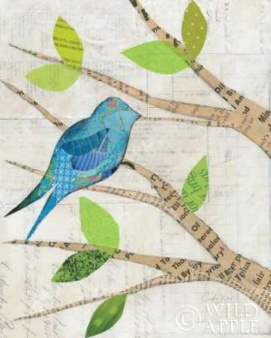 Birds in Spring I Canvas Art - Courtney Prahl (24 x 30)