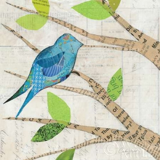 Birds in Spring I Square Canvas Art - Courtney Prahl (24 x 24)
