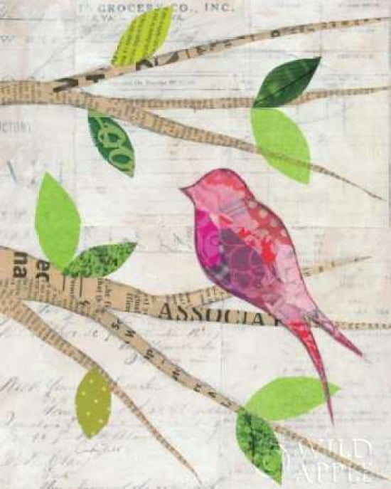 Birds in Spring IV Canvas Art - Courtney Prahl (24 x 30)