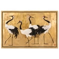 thumbnail image 1 of Birds of Gold Canvas Vintage Nature Art by Art Remedy, Gold Frame, 36 x 24, 1 of 7