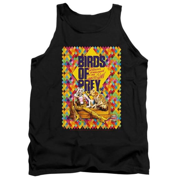 Birds of Prey & Couch-Adult Tank Top, Black - 2X