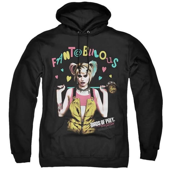 Birds of Prey & Fantabulous-Adult Pullover Hoodie, Black - Medium