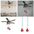 Birds off Window Ceiling Fan Pull Chain Decorative Extension Clear Fan