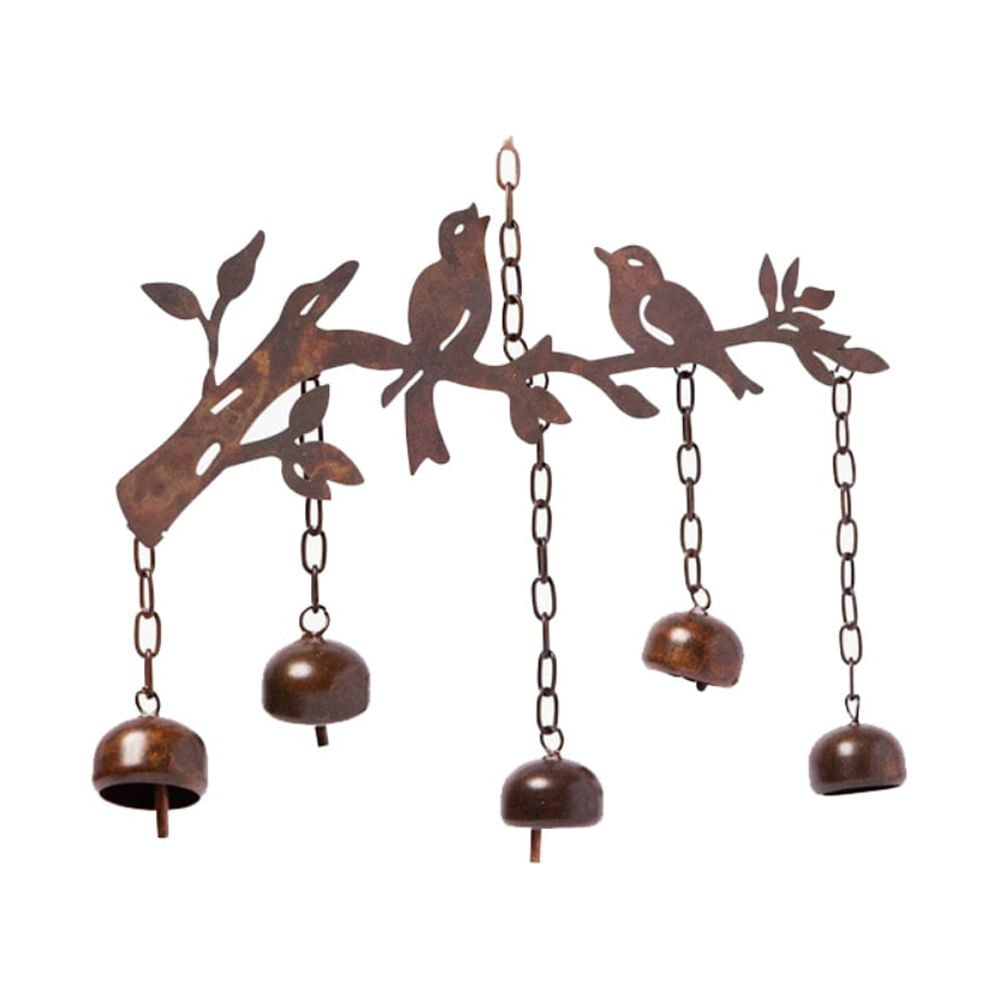 Birds with Bells Wind Chime, MultiColor Birds Bells Wind Chime metal