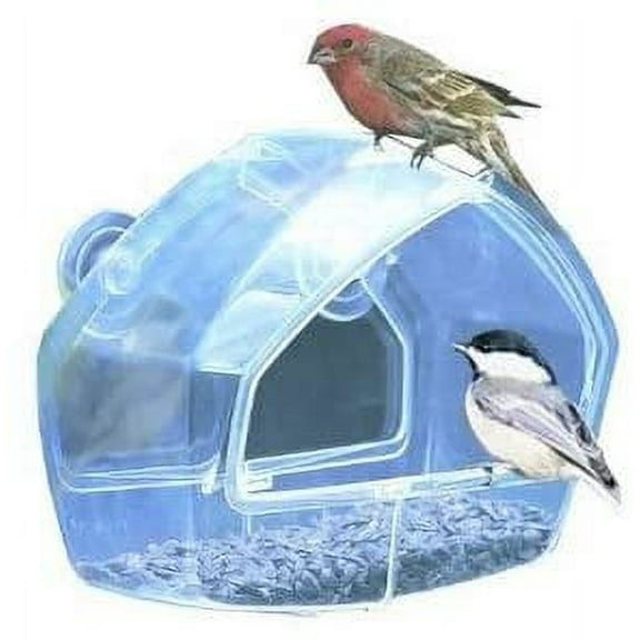 Pet Supplies Online Bird Feeder House for Window Clear Window Feeder 348 - Suction Cup Mount