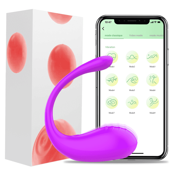 Birdsexy 9-Frequency Vibrating Eggs Vibrator Sex Toys for Women Pleasure, Female Wearable Panty Vibrators Silicone Vibrating jumper for Couples,APP Control,Purple