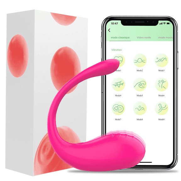 Birdsexy 9-Frequency Vibrating Eggs Vibrator Sex Toys for Women Pleasure, Female Wearable Panty Vibrators Silicone Vibrating jumper for Couples,APP Control,Rose Red