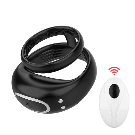Birdsexy Penis Vibrator Sex Toys for Men, Male Penis Ring,10-Frequency Couple's Vibrating Twin Ring Sperm Locking Ring - Remote Control
