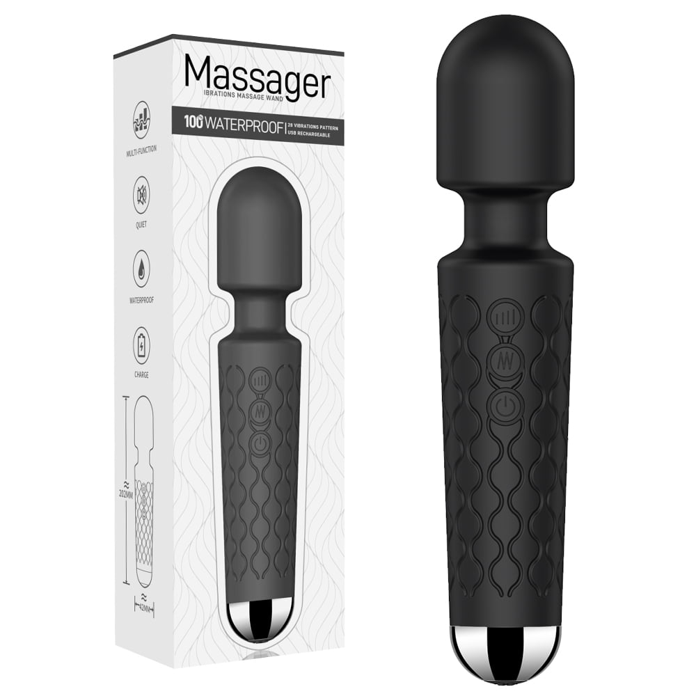 Birdsexy Vibrator Wand for Women Pleasure,8 Speeds & 20 Vibration Modes,G-Spot Clit Sex Toys,Quiet Small Dildo Personal Wand Massager,Adult Toys (Black)