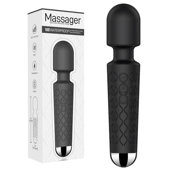 Birdsexy Vibrator Wand for Women Pleasure,8 Speeds & 20 Vibration Modes,G-Spot Clit Sex Toys,Quiet Small Dildo Personal Wand Massager,Adult Toys (Black)
