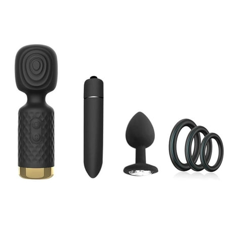 Birdsexy Vibrator set for Women Pleasure, Adult Sex Toys Kits for Women and Couple - Black