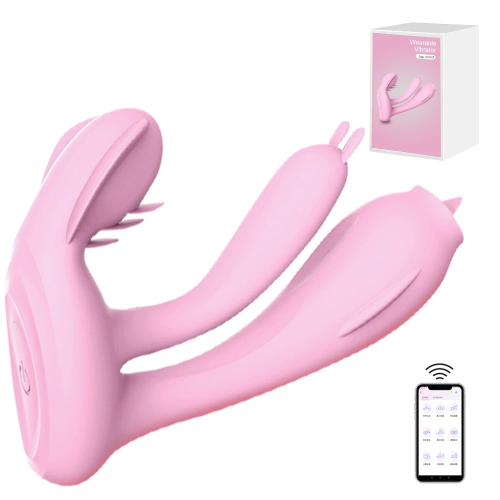 Birdsexy Wearable Womens Panty Vibrator Sex Toys, Wireless APP Control G-Spot Clitoral 9 Vibrating Modes AV Vibrator for Women Couples Toy - Pink  pic picture
