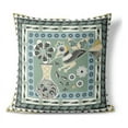 thumbnail image 1 of Birdsong Bouquet Vase Throw Pillow with Removable Cover in Green 18x18, 1 of 6