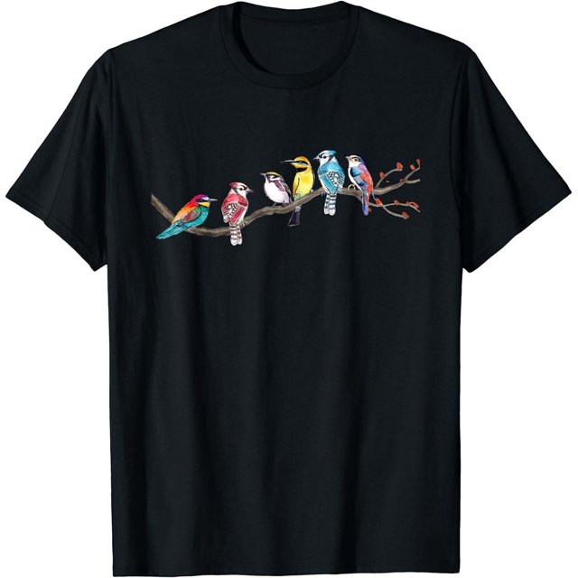 Birdsong Symphony Musical Birdwatching Shirt for Nature Enthusiasts