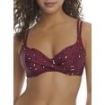 thumbnail image 1 of Birdsong Womens Wildside Plum Pie Wrap Bikini Top Style-S10145-WILDS Swimsuit, 1 of 2