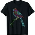 thumbnail image 1 of Birdwatcher Colourful Bird Watching Parrot Budgie T-Shirt, 1 of 5