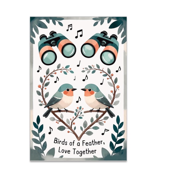 Birdwatching Bliss Poster - Wall Decor for Sunroom