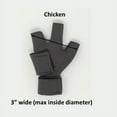 thumbnail image 1 of Birdy Bootie (Made in USA) Size: Chicken Pair (3" max. inside width), Color: Gray, 1 of 9