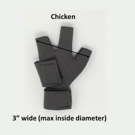 Birdy Bootie (Made in USA) Size: Chicken Pair (3" max. inside width), Color: Gray
