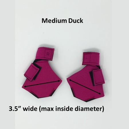 Birdy Bootie (Made in USA) Size: Medium Waterfowl Pair (3.5" max. inside width), Color: Pink