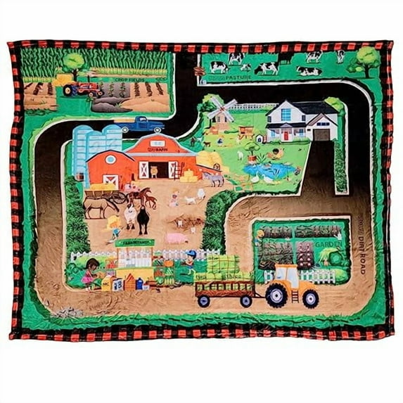 Birdy Boutique Learning Blanket® – Animals & Plants Educational Throw – Soft Minky 50"x60" – Toddler, Preschool & Kindergarten Learning Gift – Nature-Inspired Blanket for Homeschool & Playroom