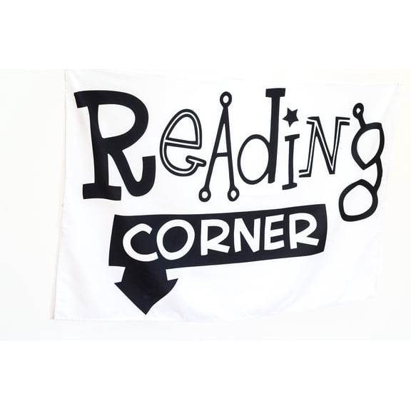 Birdy Boutique Reading Corner Tapestry – 36" x 36" Educational Wall Banner