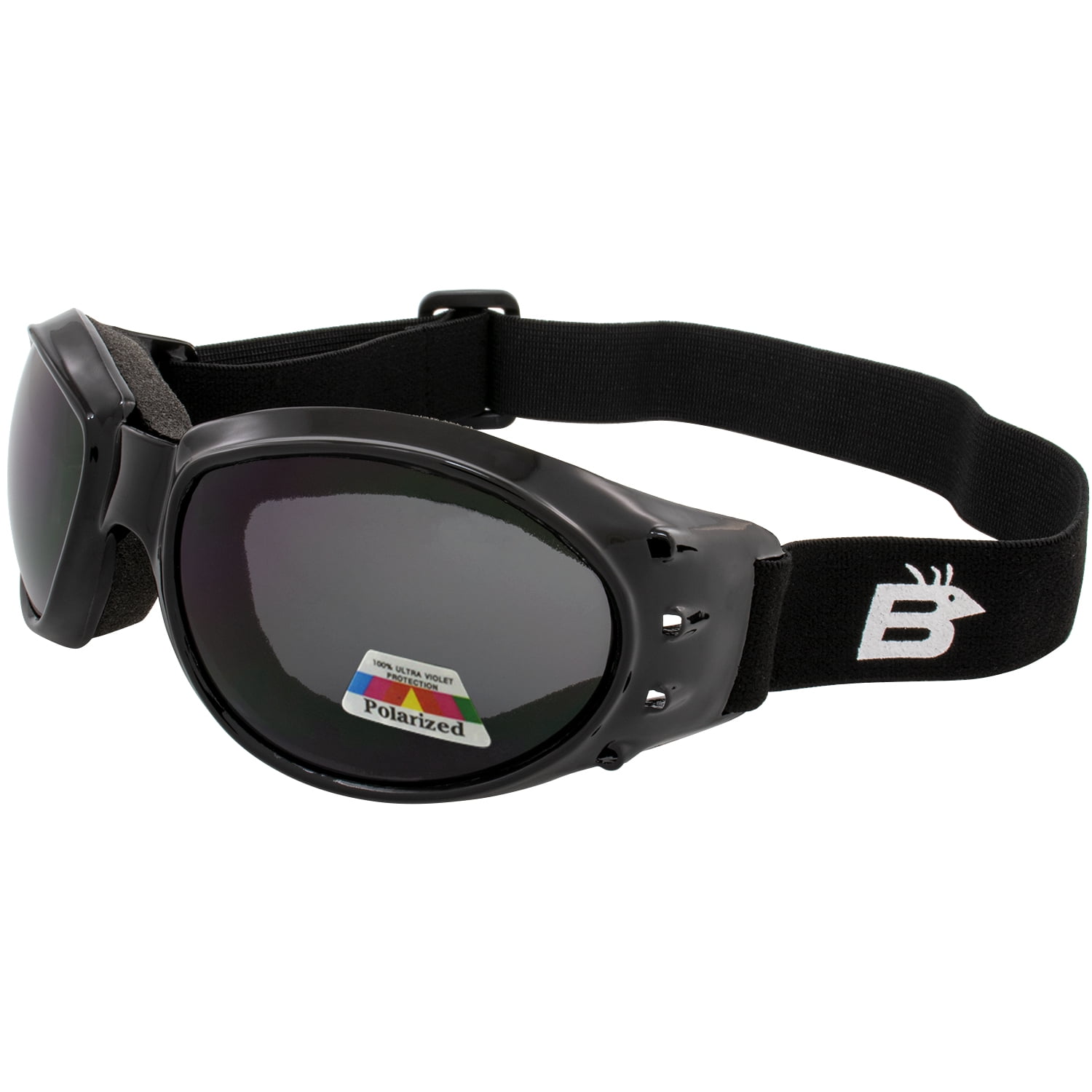 Birdz Eagle Padded Motorcycle Airsoft Goggles with Smoked Anti Fog Lenses and Soft Micro Fiber Storage Bag These Are Specially Made to Keep Dust