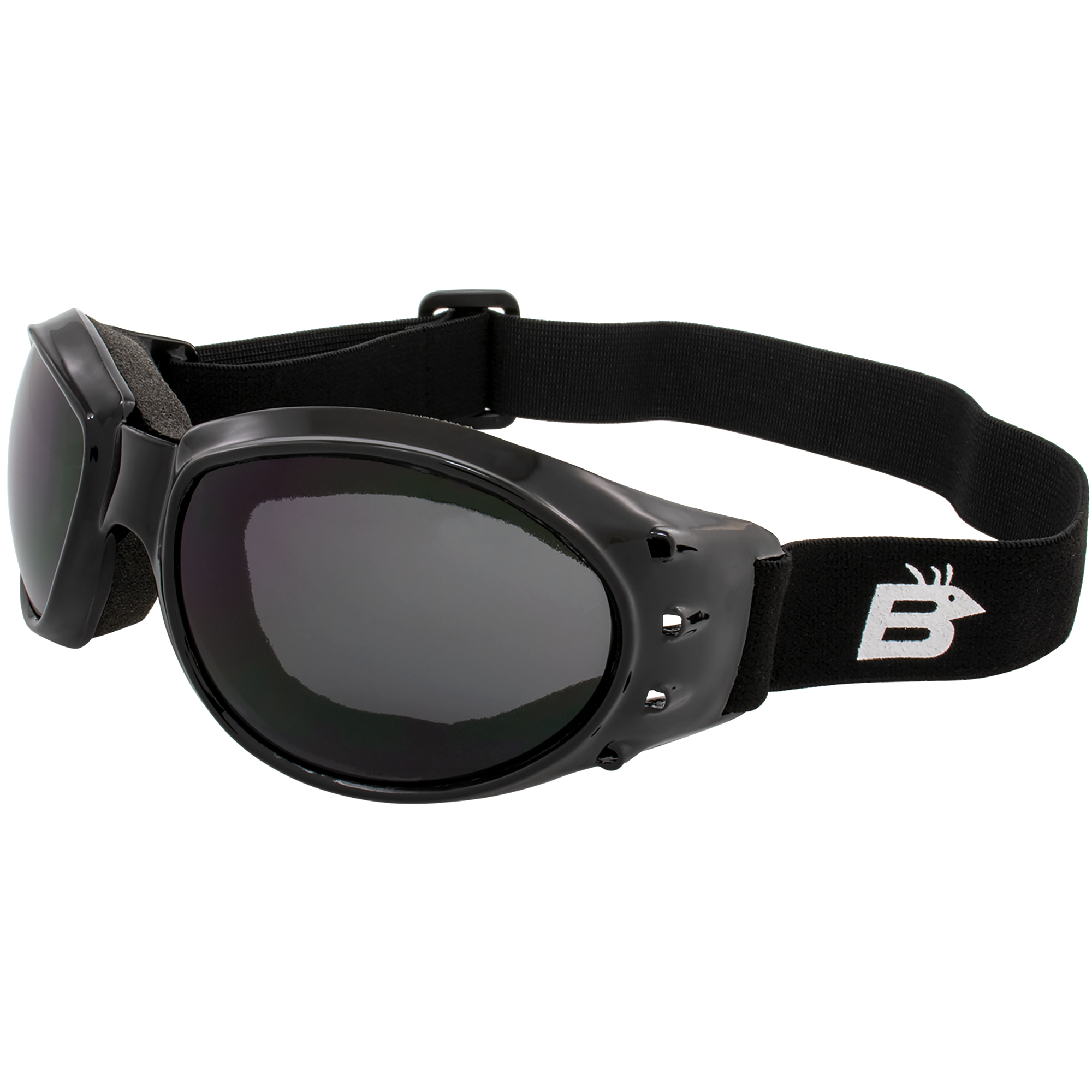 Birdz Eyewear Bald Eagle Padded Motorcycle Riding Safety Goggles Black Birdz Eyewear Bald Eagle Padded Motorcycle Riding Safety Goggles Black