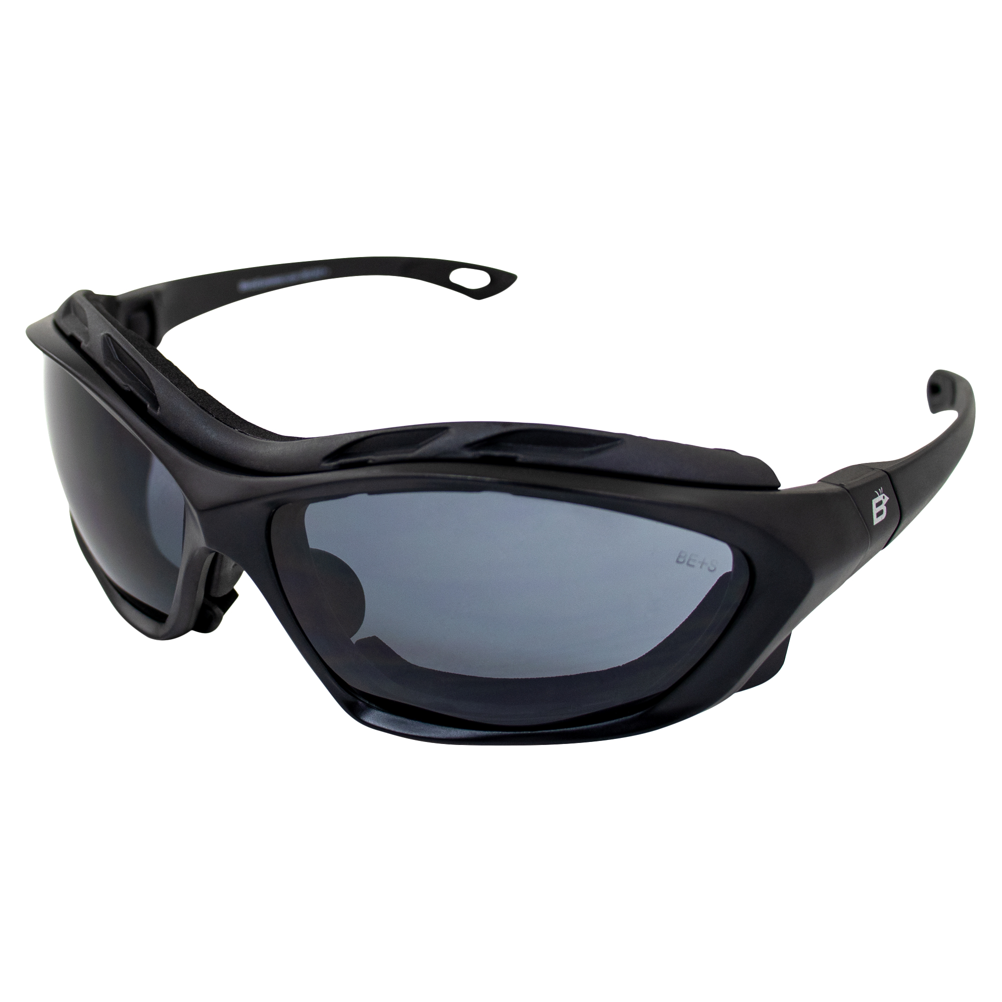 Birdz Eyewear Bald Eagle Padded Motorcycle Riding Safety Goggles Black