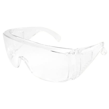 Birdz Eyewear Lab Safety Glasses High Impact Fit-Over Glasses Smoke Frame and Lens (Clear)