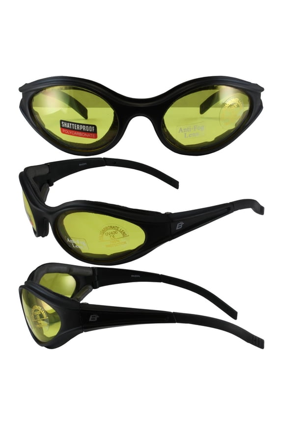 Eyewear Raven Sunglasses w/Yellow Lenses