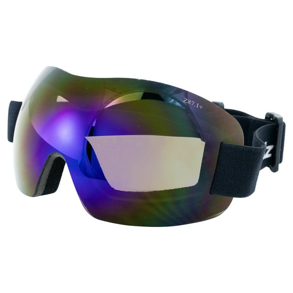 Birdz Eyewear Starling Sport Skydiving Snowboarding Motorcycle Riding Goggles Blue ReflecTech Mirror Lens