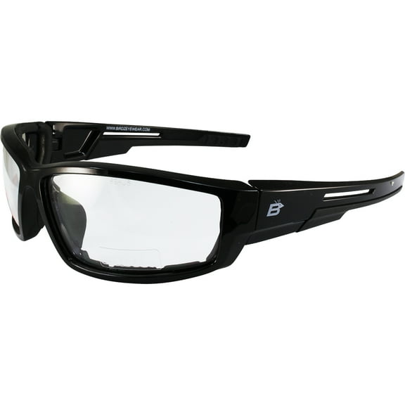 Birdz Eyewear Swoop Anti-Fog Padded Motorcycle Sunglasses Black Frame with Yellow Lens