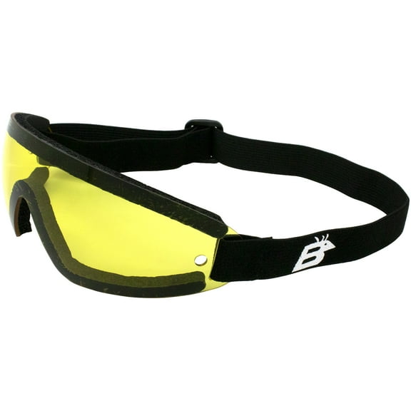 Birdz Eyewear the Wing - Yellow Lens Sky Dive Skydiving Goggles with Padding
