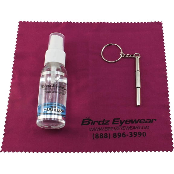 Birdz Lens Cleaner Kit with Lens Cleaner Microfiber Cloth and Screwdriver