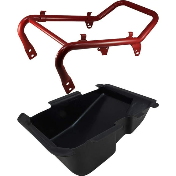 Birdz Lowering Seat Frame and Under Seat Storage Container Replacement Compatible with Honda Ruckus Zoomer NPS50 2003-2020 Gloss Red