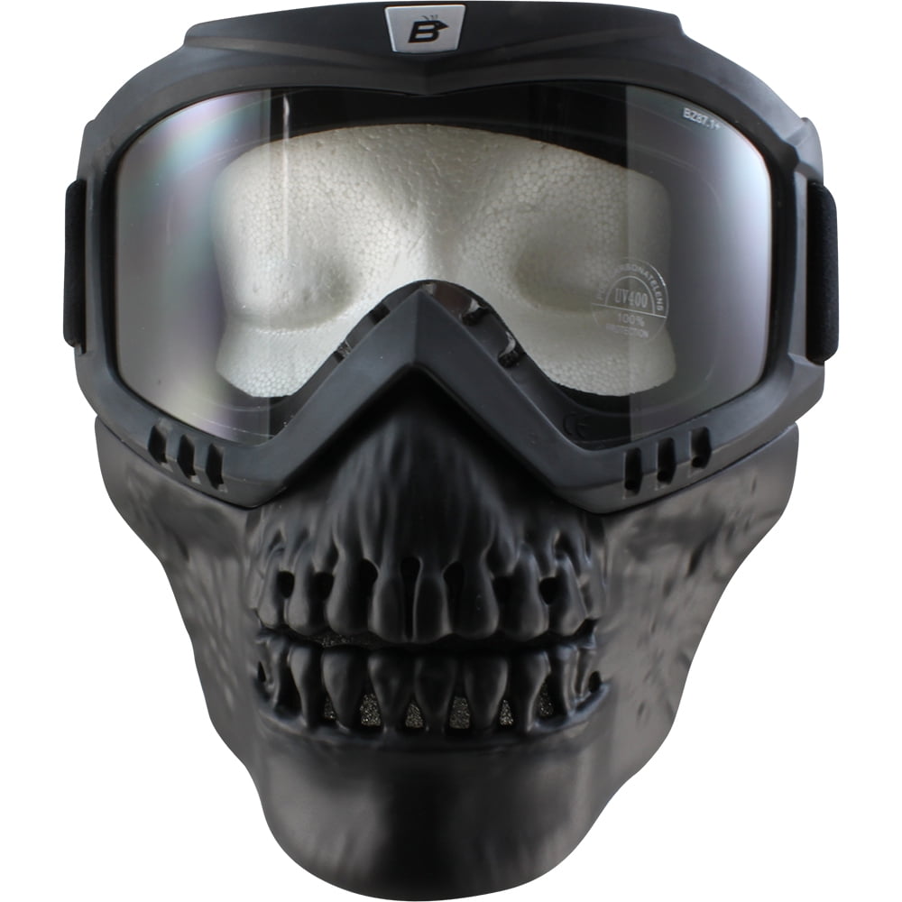 Birdz Skullbird Black Padded ATV Motorcycle Riding Goggle Birdz Skullbird Black Padded ATV Motorcycle Riding Goggle