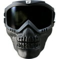 thumbnail image 1 of Birdz Skullbird Black Padded ATV Motorcycle Riding Goggle with Face Mask (Smoke), 1 of 8