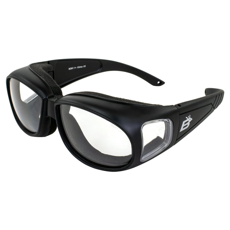 Birdz Eyewear Swallow Fit Over Padded Motorcycle Safety Glasses