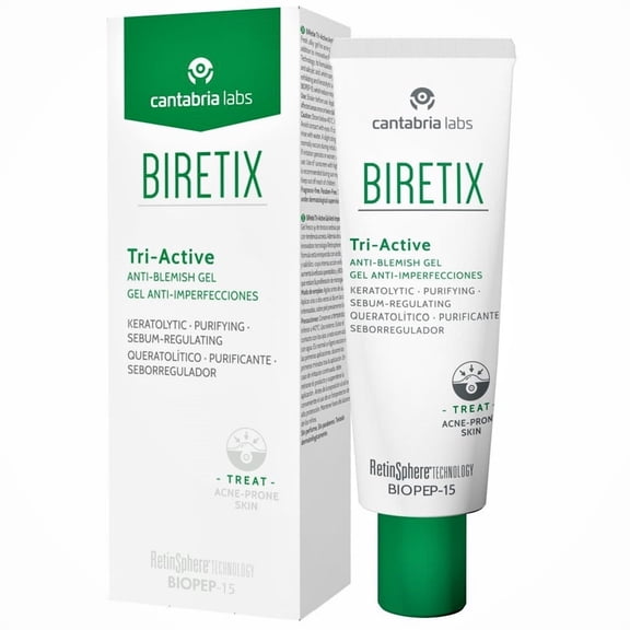 Biretix Tri-Active Anti-Blemish Keratolytic Purifying Sebum Regulating Gel With RetinSphere Biopep 15