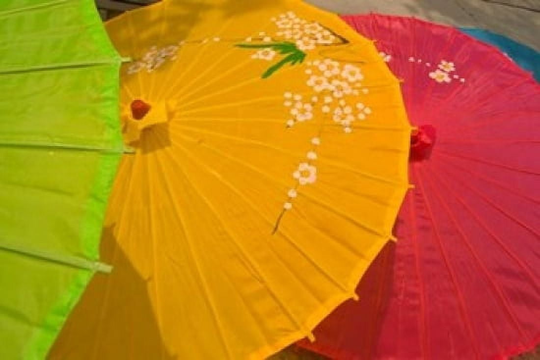 Birghtly Colored Parasols Bulguksa Temple Gyeongju South Korea Canvas Art - Ellen Clark DanitaDelimont (36 x 24)