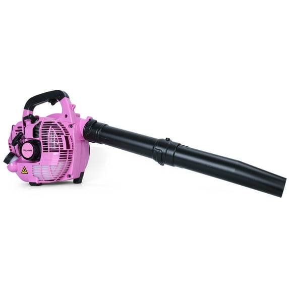 Birinta 2-Stroke Handheld Leaf Blower – 26cc Gas Powered, Powerful Clearing Tool for Lawn Care, Yard Cleaning & Snow Blowing (Pink)